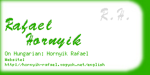 rafael hornyik business card